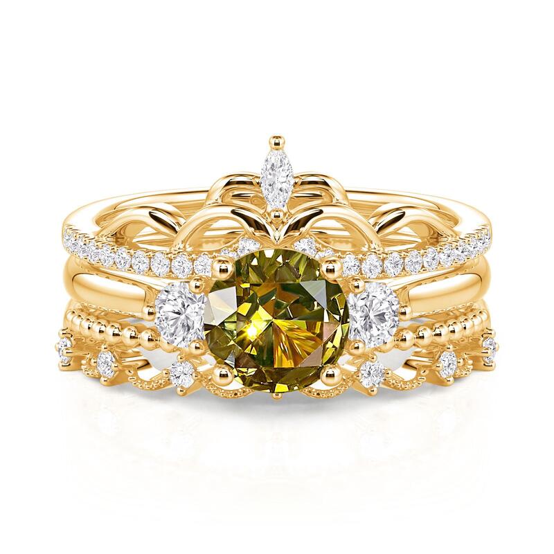 Peridot Engagement Ring - view 1