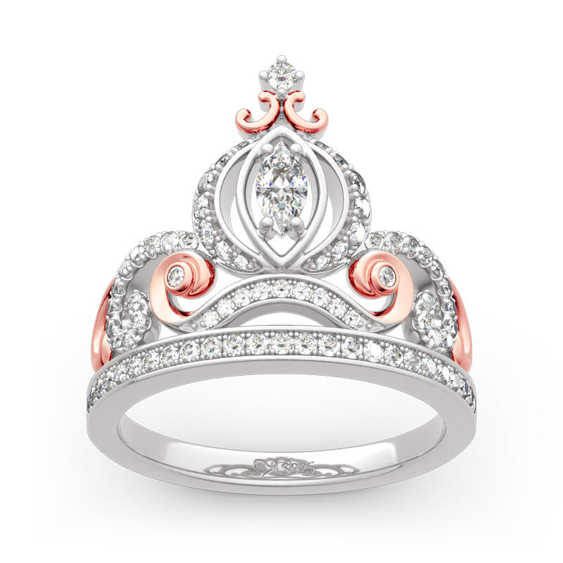 "Cinderella's Dream" Pumpkin Carriage Sterling Silver Ring