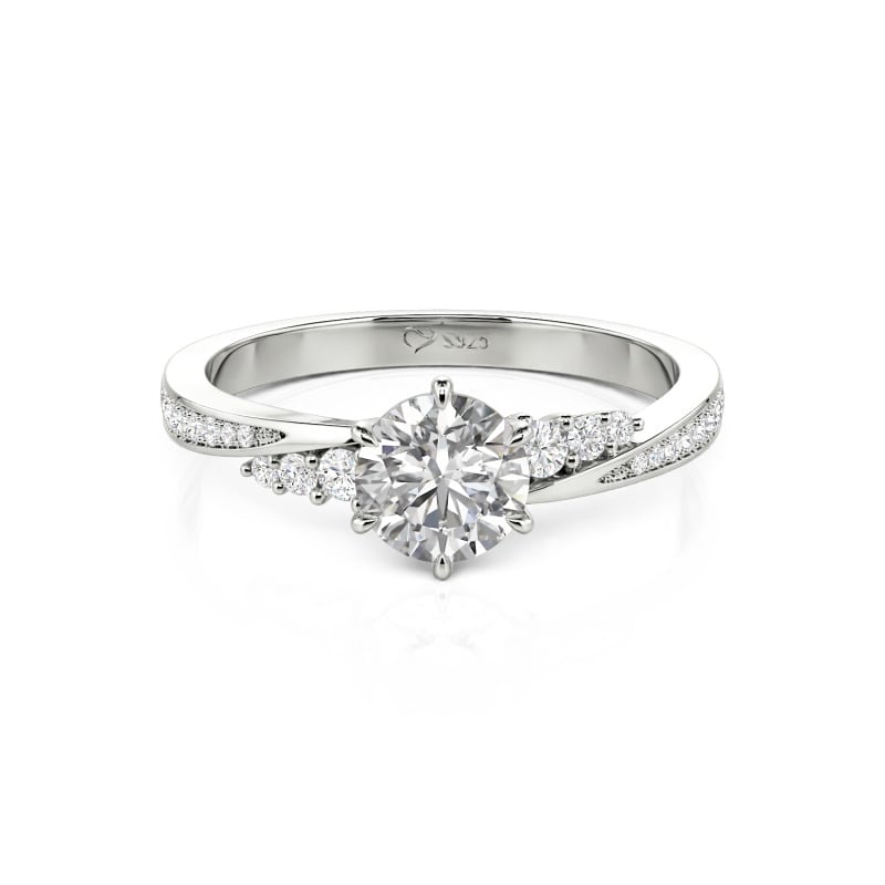 10K/14K/18K Gold Platinum Simple Twisted Promise Ring