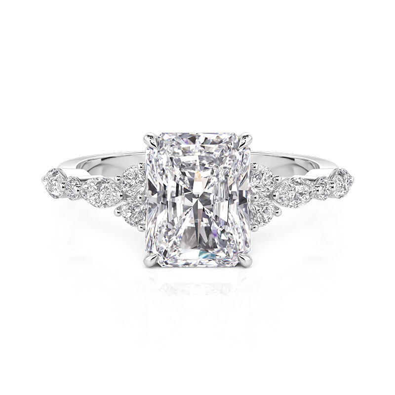Hidden Halo Radiant Cut Engagement Ring