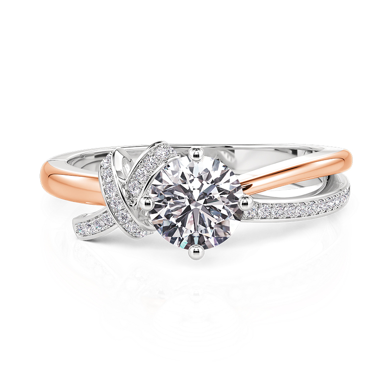 Amore Custom Knot Birthstone Ring