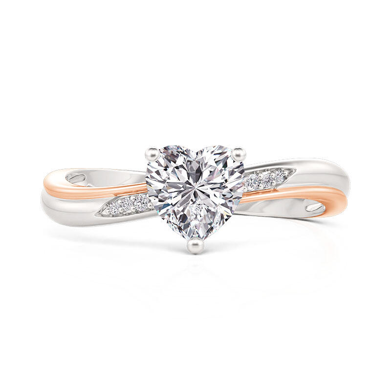 Heart Engagement Ring - view 1