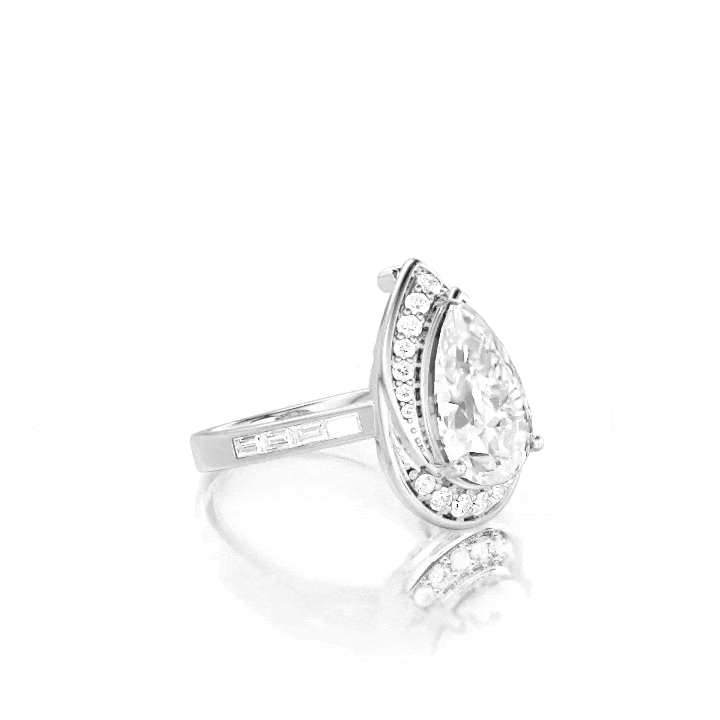 Halo Engagement Ring - view 1