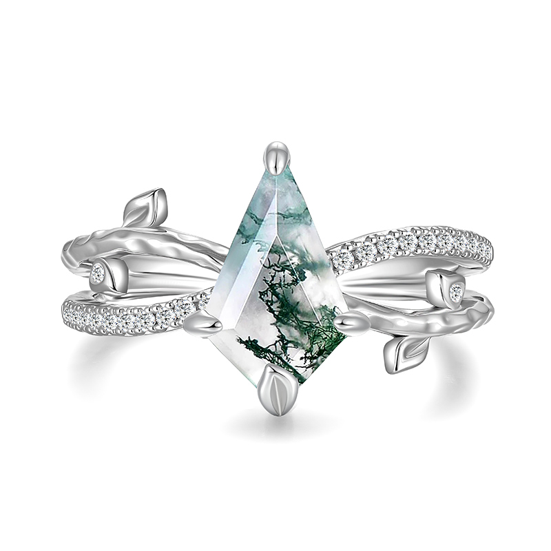 Kite Cut Engagement Ring - view 1