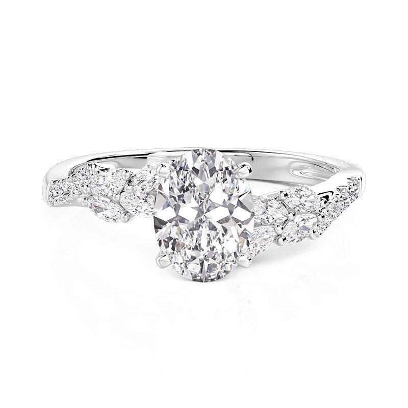 Oval Engagement Ring - view 1