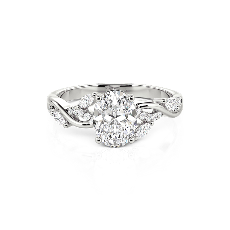Oval Cut Engagement Ring - view 1
