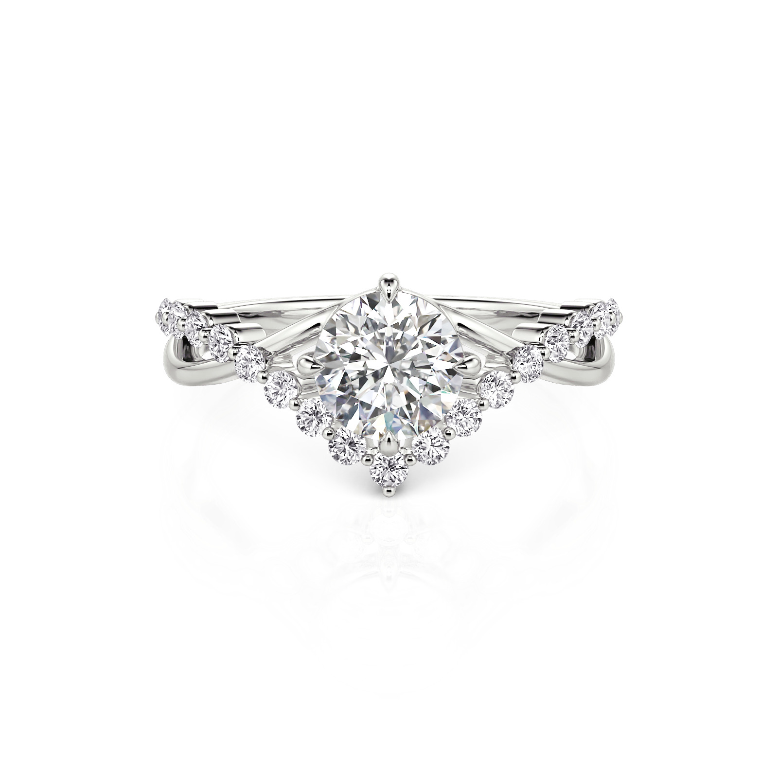 Twist Ring Engagement - view 1