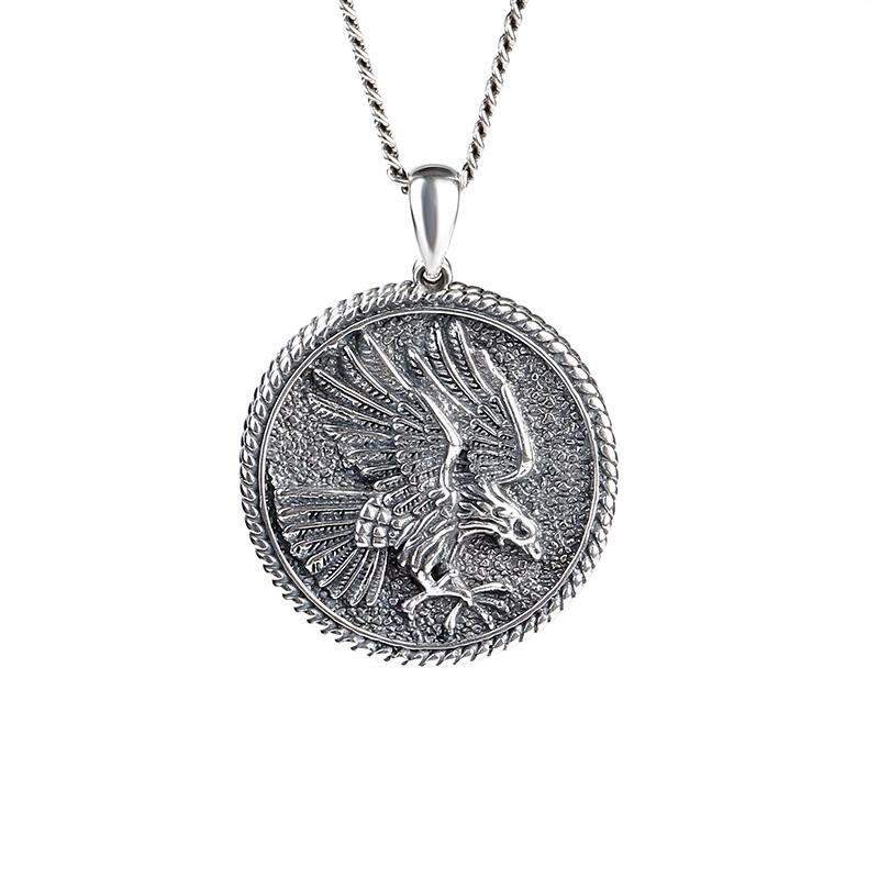 Eagle Men's Sterling Silver Necklace
