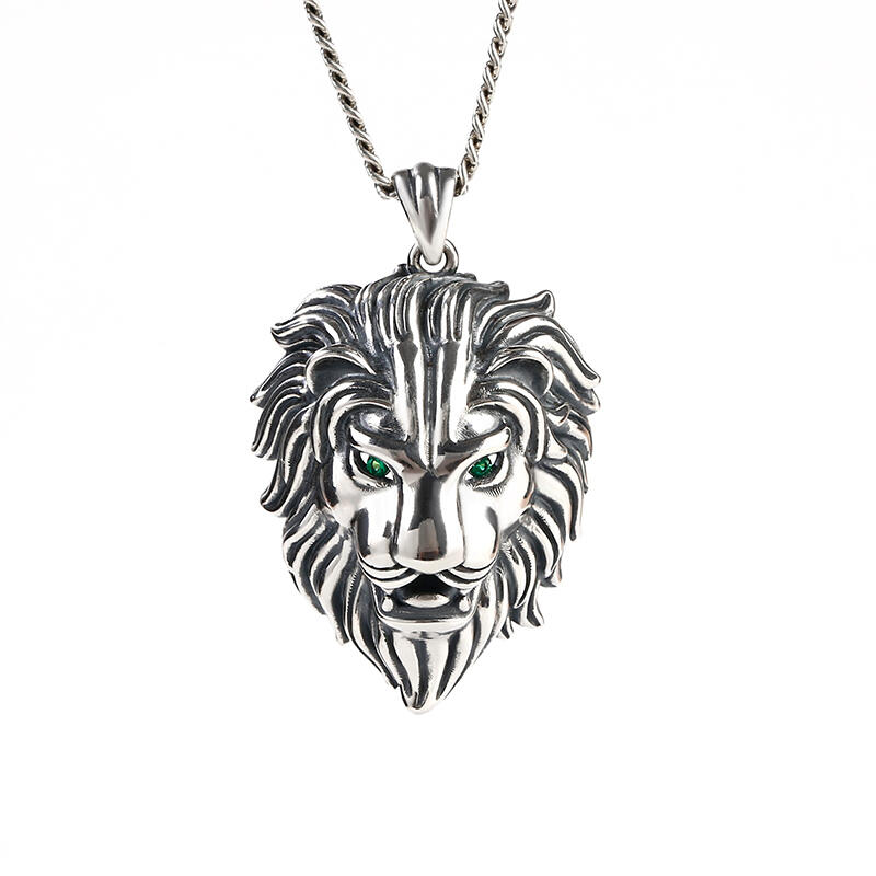Lion Sterling Silver Men's Necklace