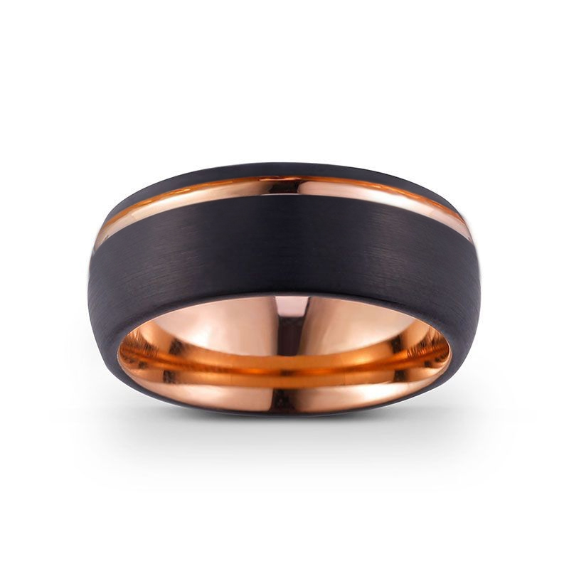 Juelvia Two Tone Titanium Steel Men's Band
