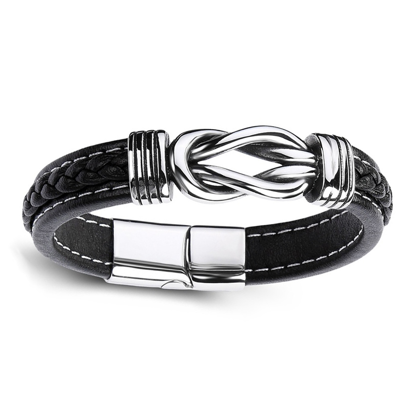 Infinity Design Men's Bracelet in Titanium Steel（200mm）