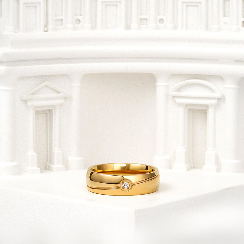 Solitaire Men Ring American