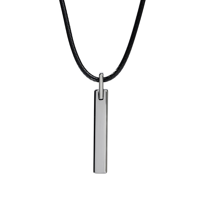 Simple Tungsten Steel Men's Necklace