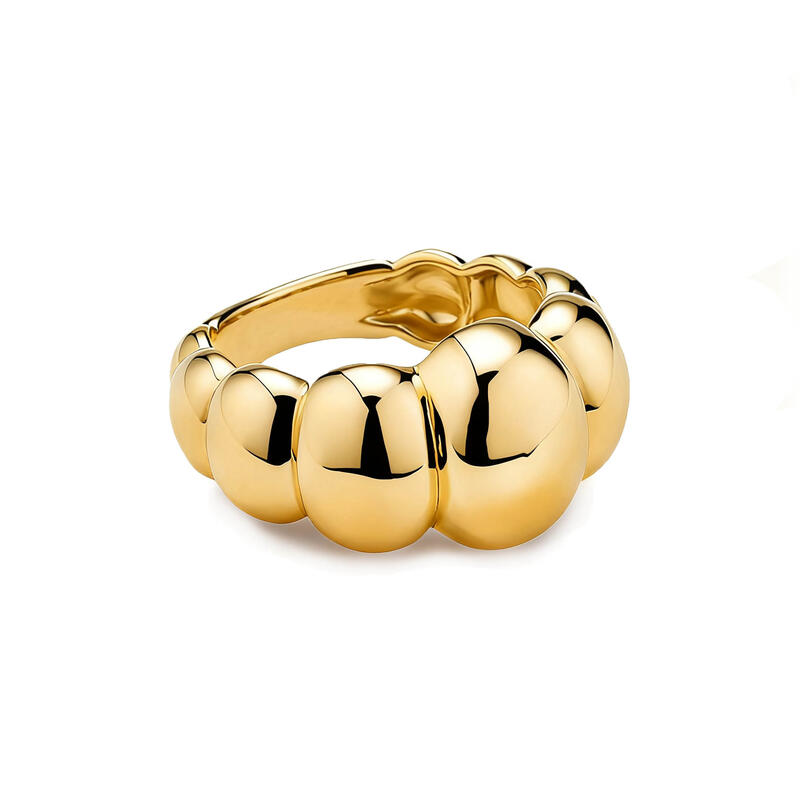 Everyday Gold Dome Ring Sterling Silver